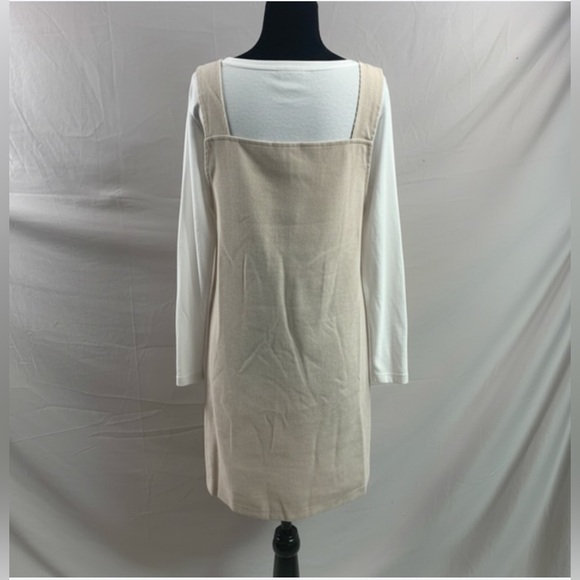 Corduroy Solid Overall Dress Without Sweater - Picture 4 of 13